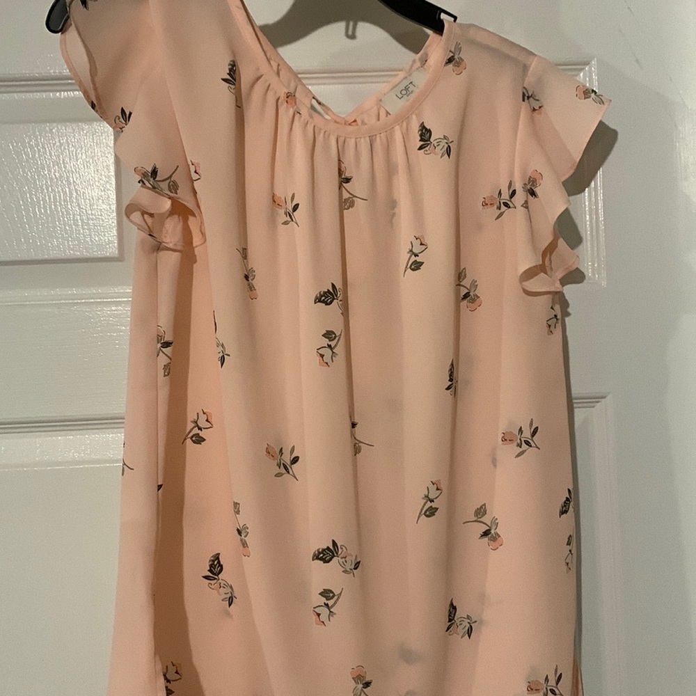 Pink Flutter Sleeve top